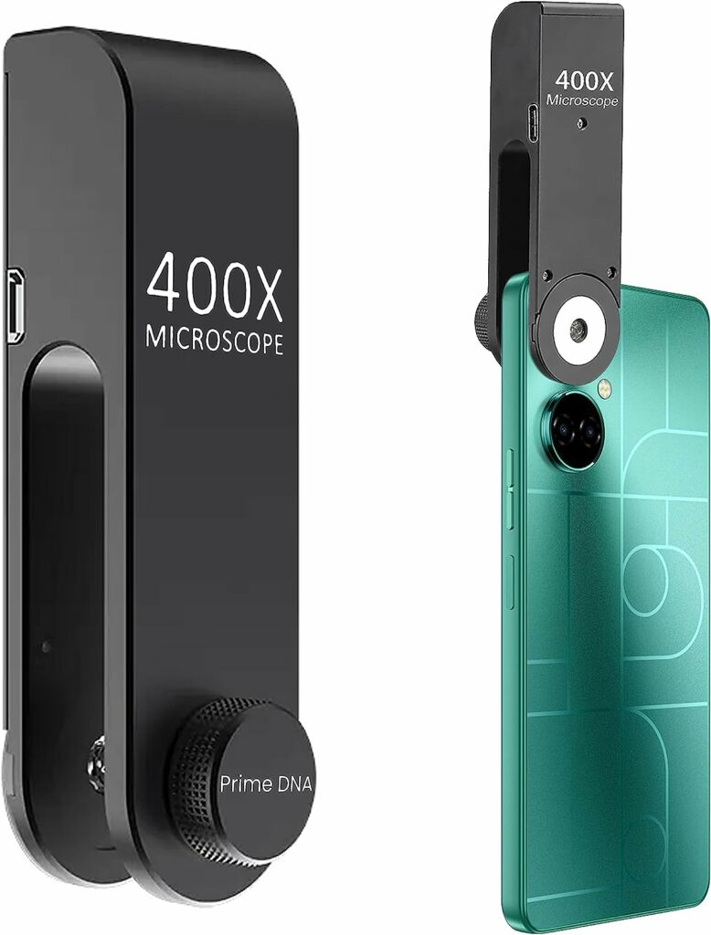 400x Pocket Microscope for Kids-Adults with LED Light. Compatible with 98 Percent of Mobile Phones. This Digital Mini Microscope for Phone is one of The Cool Tech Gadgets of 2023 - Watch Video 400x Pocket Microscope for Kids-Adults with LED Light. Compatible with 98 Percent of Mobile Phones. This Digital Mini Microscope for Phone is one of The Cool Tech Gadgets of 2023 - Watch Video