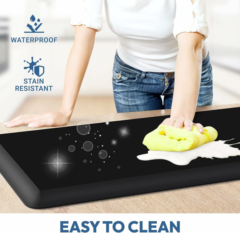 4/5 Inch Thick Kitchen Mats for Floor,Home  Kitchen Rug,Anti-Fatigue Mats,Waterproof Non-Slip Kitchen Mats,Comfort Standing Mat for Kitchen,Floor,Office,Sofa (17.3x24 Black) 4/5 Inch Thick Kitchen Mats for Floor,Home  Kitchen Rug,Anti-Fatigue Mats,Waterproof Non-Slip Kitchen Mats,Comfort Standing Mat for Kitchen,Floor,Office,Sofa (17.3x24 Black)