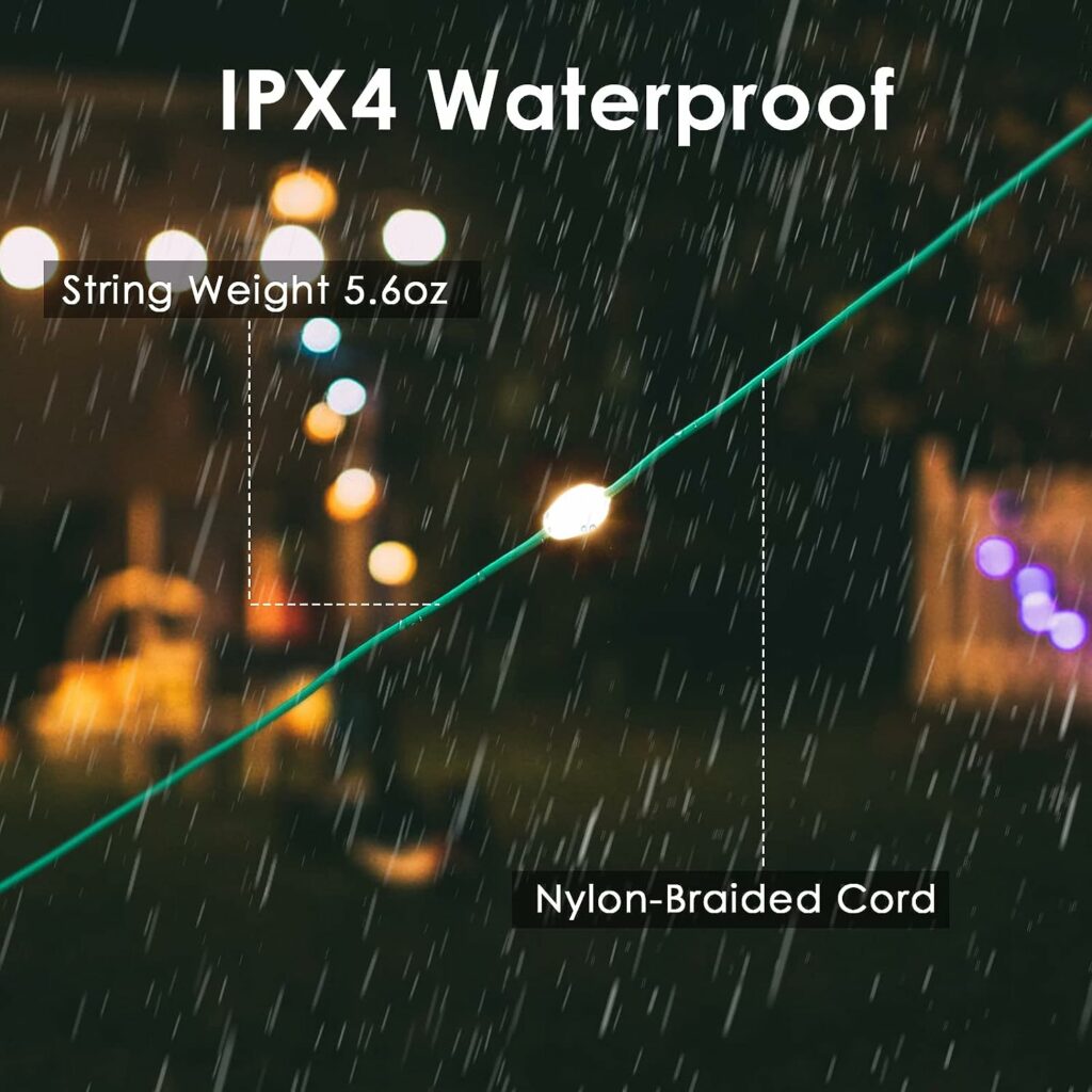 Anpro Solar Camping String Lights - 20.5Ft Solar String Lights Outdoor Waterproof W/12LEDs, Rechargeable Light with Adjustable Brightness and 7 Modes, Led Camping Lights for Decor Outdoor Hiking Anpro Solar Camping String Lights - 20.5Ft Solar String Lights Outdoor Waterproof W/12LEDs, Rechargeable Light with Adjustable Brightness and 7 Modes, Led Camping Lights for Decor Outdoor Hiking