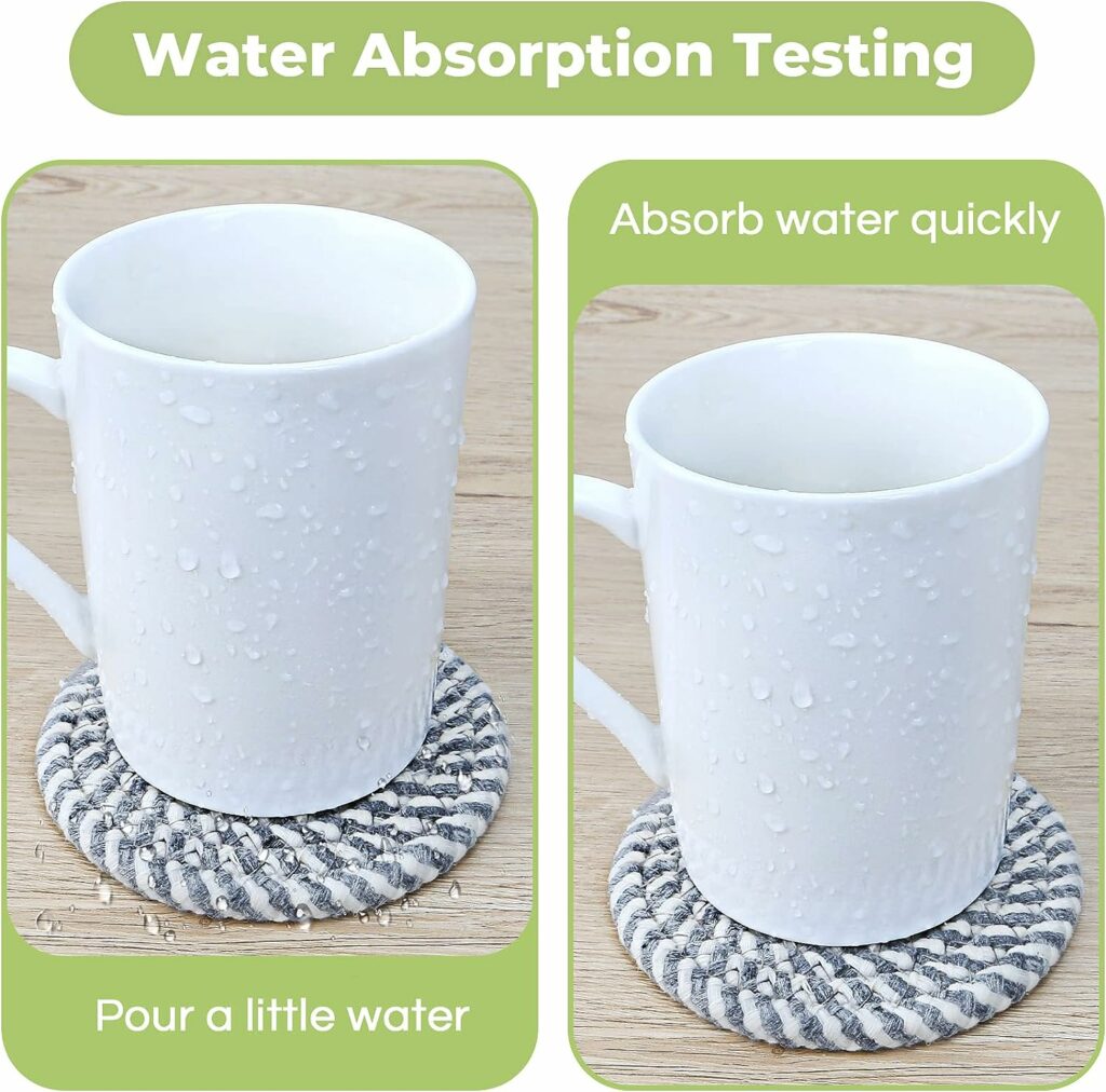 Coasters for Drinks, Coasters for Coffee Table, 8 Pack Coaster, Coasters for Drinks Absorbent, Boho Coasters, Coaster Set 4 - Color Cup Coasters, Coasters for Wooden Table Coasters for Drinks, Coasters for Coffee Table, 8 Pack Coaster, Coasters for Drinks Absorbent, Boho Coasters, Coaster Set 4 - Color Cup Coasters, Coasters for Wooden Table