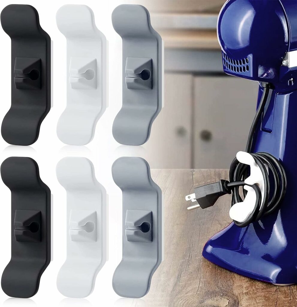 Cord Organizer for Appliance - Kitchen Appliance Cord Organizer Stick On, Cord Holder Wrapper for Appliance, Usefull Kitchen Gadgets, Kitchen Appliance Accessories for Mixer, Coffee Maker, Air Fryer Cord Organizer for Appliance - Kitchen Appliance Cord Organizer Stick On, Cord Holder Wrapper for Appliance, Usefull Kitchen Gadgets, Kitchen Appliance Accessories for Mixer, Coffee Maker, Air Fryer