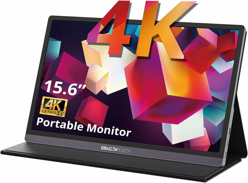 Dragon Touch 4K Portable - 15.6 Inch IPS HDR Gaming Monitor 100% sRGB FreeSync with Speakers VESA Compatible for Xbox PS4 Nintendo Switch Laptop PC Phone Mac Surface (Not Touchscreen) Dragon Touch 4K Portable - 15.6 Inch IPS HDR Gaming Monitor 100% sRGB FreeSync with Speakers VESA Compatible for Xbox PS4 Nintendo Switch Laptop PC Phone Mac Surface (Not Touchscreen)