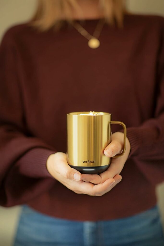 Ember Temperature Control Smart Mug 2, 10 Oz, App-Controlled Heated Coffee Mug with 80 Min Battery Life and Improved Design, Gold : Home  Kitchen Ember Temperature Control Smart Mug 2, 10 Oz, App-Controlled Heated Coffee Mug with 80 Min Battery Life and Improved Design, Gold : Home  Kitchen
