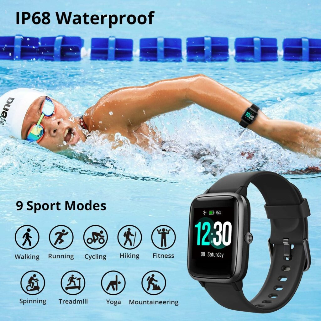 Fitness Tracker with Heart Rate Monitor, Fitpolo Smart Watch 1.3 inches Color Touch Screen IP68 Waterproof Step Calorie Counter Sleep Monitoring Pedometer Watches Activity Tracker for Women Men Kids Fitness Tracker with Heart Rate Monitor, Fitpolo Smart Watch 1.3 inches Color Touch Screen IP68 Waterproof Step Calorie Counter Sleep Monitoring Pedometer Watches Activity Tracker for Women Men Kids