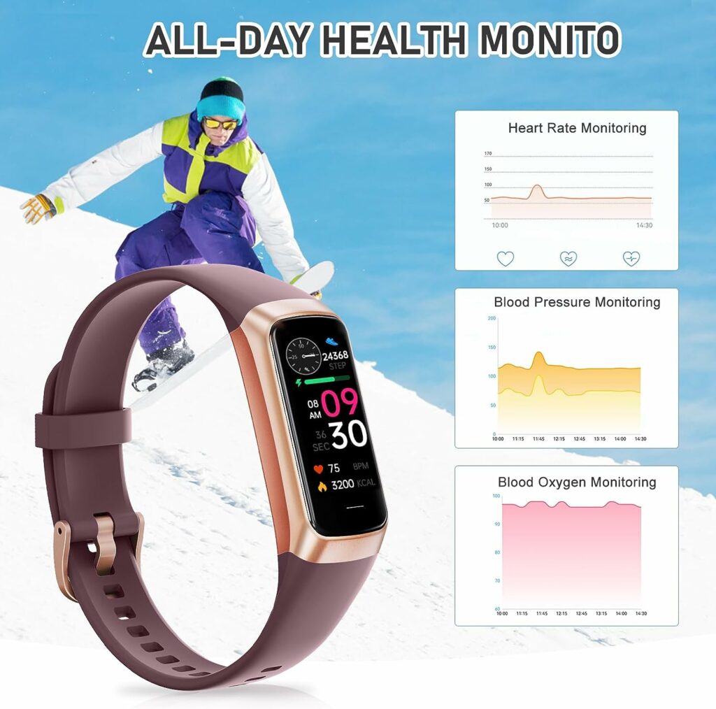 Fitness Tracker with Heart Rate Monitor, Step Counter, Sleep Monitor, Calorie Tracking, Activity Tracker with 1.1 AMOLED Touch Color Screen, Waterproof Step Tracker for Android iPhones Women Men Kids Fitness Tracker with Heart Rate Monitor, Step Counter, Sleep Monitor, Calorie Tracking, Activity Tracker with 1.1 AMOLED Touch Color Screen, Waterproof Step Tracker for Android iPhones Women Men Kids