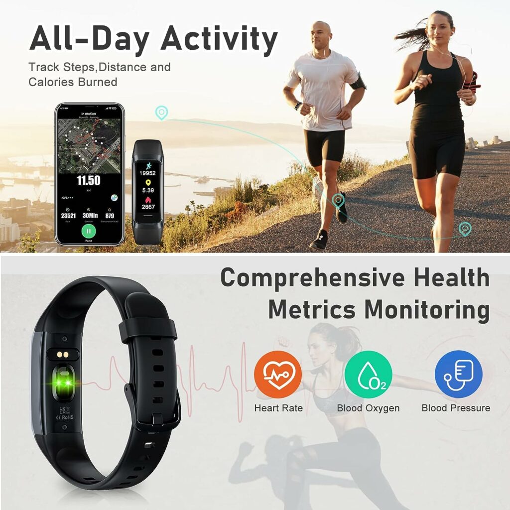 Fitness Tracker with Step Counter/Calories/Stopwatch, Activity Tracker, Health Tracker with Heart Rate Monitor, Sleep Tracker,1.10AMOLED Touch Color Screen, Pedometer Watch for Women Men Kids Fitness Tracker with Step Counter/Calories/Stopwatch, Activity Tracker, Health Tracker with Heart Rate Monitor, Sleep Tracker,1.10AMOLED Touch Color Screen, Pedometer Watch for Women Men Kids