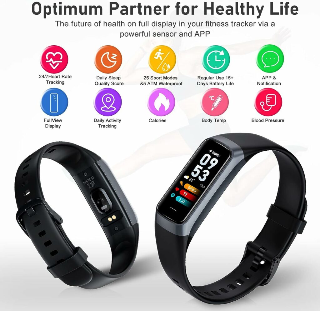 Fitness Tracker with Step Counter/Calories/Stopwatch, Activity Tracker, Health Tracker with Heart Rate Monitor, Sleep Tracker,1.10AMOLED Touch Color Screen, Pedometer Watch for Women Men Kids Fitness Tracker with Step Counter/Calories/Stopwatch, Activity Tracker, Health Tracker with Heart Rate Monitor, Sleep Tracker,1.10AMOLED Touch Color Screen, Pedometer Watch for Women Men Kids