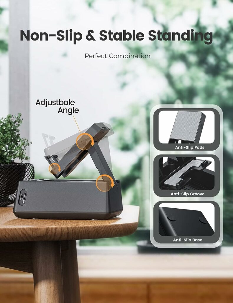 Gifts for Him, Her, Cell Phone Stand Bluetooth Speaker, Cool Tech Kitchen Gadgets, Adjustable Phone Holder with LCD Digital Alarm Clock, HD Surround Sound, Birthday for Men Women Dad Who Want Nothing Gifts for Him, Her, Cell Phone Stand Bluetooth Speaker, Cool Tech Kitchen Gadgets, Adjustable Phone Holder with LCD Digital Alarm Clock, HD Surround Sound, Birthday for Men Women Dad Who Want Nothing