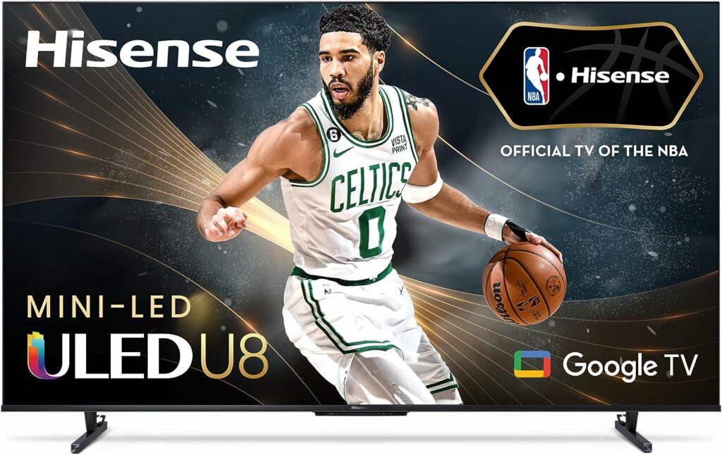 Hisense 55-Inch Class U8 Series ULED Mini-LED Google Smart TV - Quantum Dot Color, 144Hz Game Mode Pro, 1500-Nit Dolby Vision IQ, Hands Free Voice Control, Compatible with Alexa (55U8K, 2023 Model) Hisense 55-Inch Class U8 Series ULED Mini-LED Google Smart TV - Quantum Dot Color, 144Hz Game Mode Pro, 1500-Nit Dolby Vision IQ, Hands Free Voice Control, Compatible with Alexa (55U8K, 2023 Model)