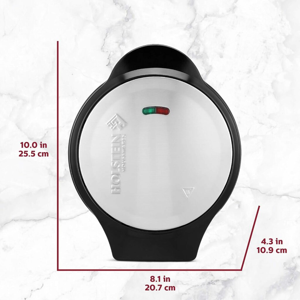 Holstein Housewares - Non-Stick Omelet  Frittata Maker, Black/Stainless Steel - Makes 2 Individual Portions Quick  Easy Holstein Housewares - Non-Stick Omelet  Frittata Maker, Black/Stainless Steel - Makes 2 Individual Portions Quick  Easy