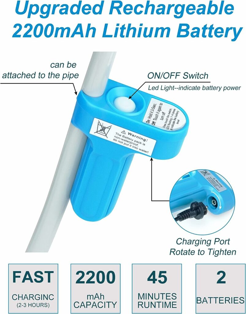 innhom Portable Shower Camping Shower Outdoor Camp Shower Pump, Electric Rechargeable Portable Camping Shower, Powered by Rechargeable Battery innhom Portable Shower Camping Shower Outdoor Camp Shower Pump, Electric Rechargeable Portable Camping Shower, Powered by Rechargeable Battery