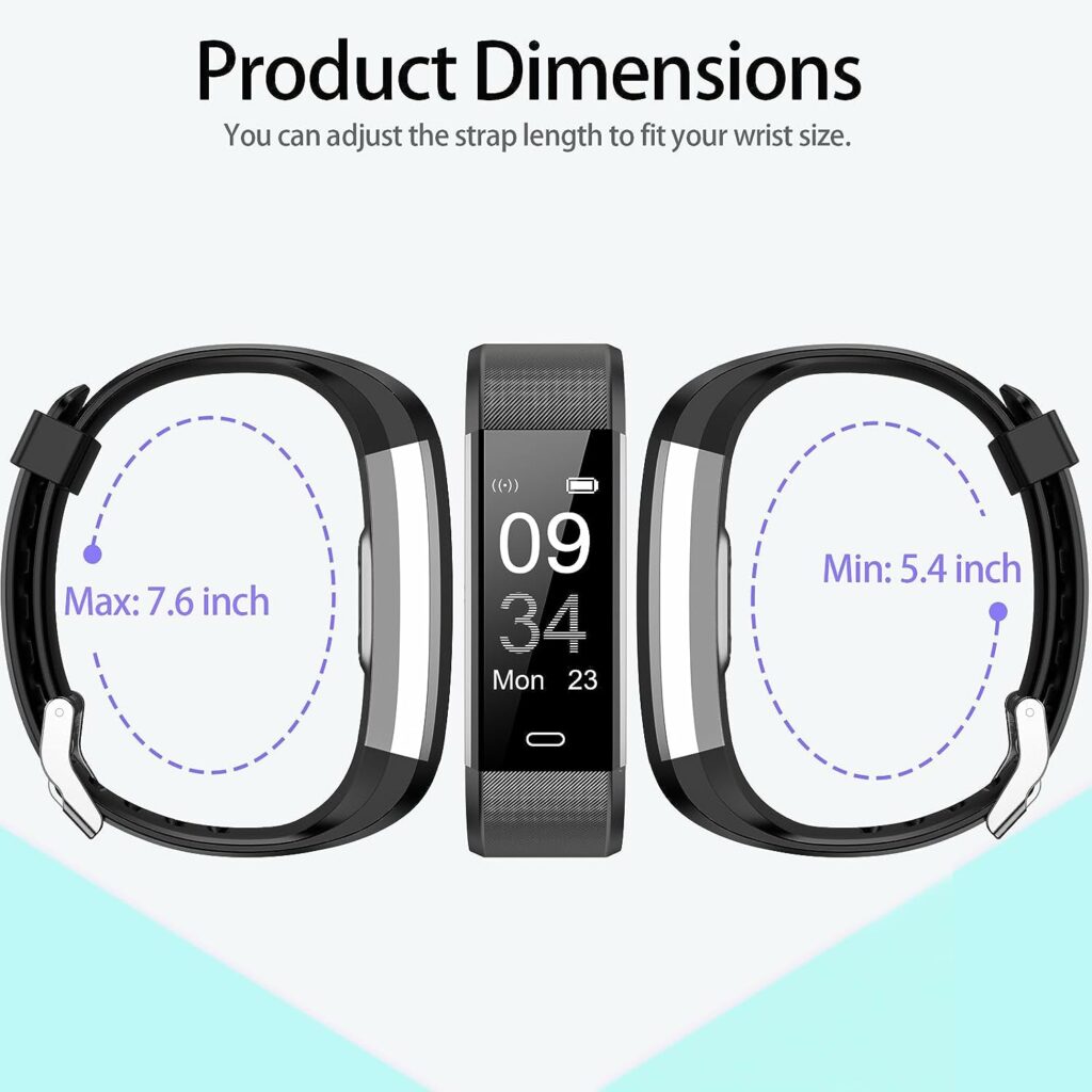 Kummel Fitness Tracker with Heart Rate Monitor, Waterproof Activity Tracker with Pedometer  Sleep Monitor, Calories, Step Tracking for Women Men Purple Kummel Fitness Tracker with Heart Rate Monitor, Waterproof Activity Tracker with Pedometer  Sleep Monitor, Calories, Step Tracking for Women Men Purple