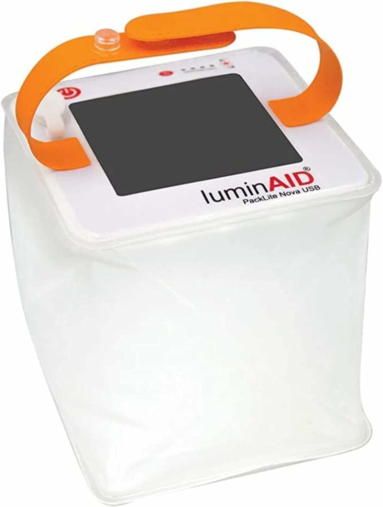 LuminAID Solar Camping Lantern - Inflatable LED Lamp Perfect for Camping, Hiking, Travel and More - Emergency Light for Power Outages, Hurricane, Survival Kits - As Seen on Shark Tank LuminAID Solar Camping Lantern - Inflatable LED Lamp Perfect for Camping, Hiking, Travel and More - Emergency Light for Power Outages, Hurricane, Survival Kits - As Seen on Shark Tank