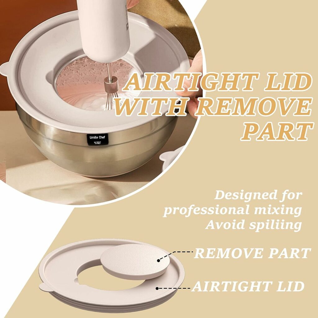 Mixing Bowls with Airtight Lids Set, 26PCS Stainless Steel Khaki Bowls with Grater Attachments, Non-Slip Bottoms  Kitchen Gadgets Set, Size 7, 4, 2.5, 2.0,1.5, 1QT, Great for Mixing  Serving Mixing Bowls with Airtight Lids Set, 26PCS Stainless Steel Khaki Bowls with Grater Attachments, Non-Slip Bottoms  Kitchen Gadgets Set, Size 7, 4, 2.5, 2.0,1.5, 1QT, Great for Mixing  Serving