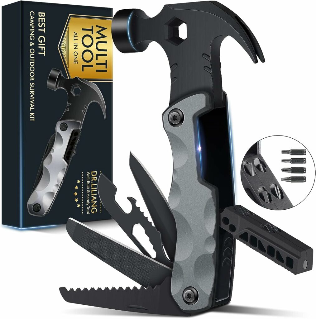 Multitool Camping Accessories Stocking Stuffers for Men Dad Gifts, 13 In 1 Survival Multi Tools Hammer Christmas Cool Gadgets for Adults Him Boyfriend Husband Grandpa Women Birthday Valentines Fathers Multitool Camping Accessories Stocking Stuffers for Men Dad Gifts, 13 In 1 Survival Multi Tools Hammer Christmas Cool Gadgets for Adults Him Boyfriend Husband Grandpa Women Birthday Valentines Fathers
