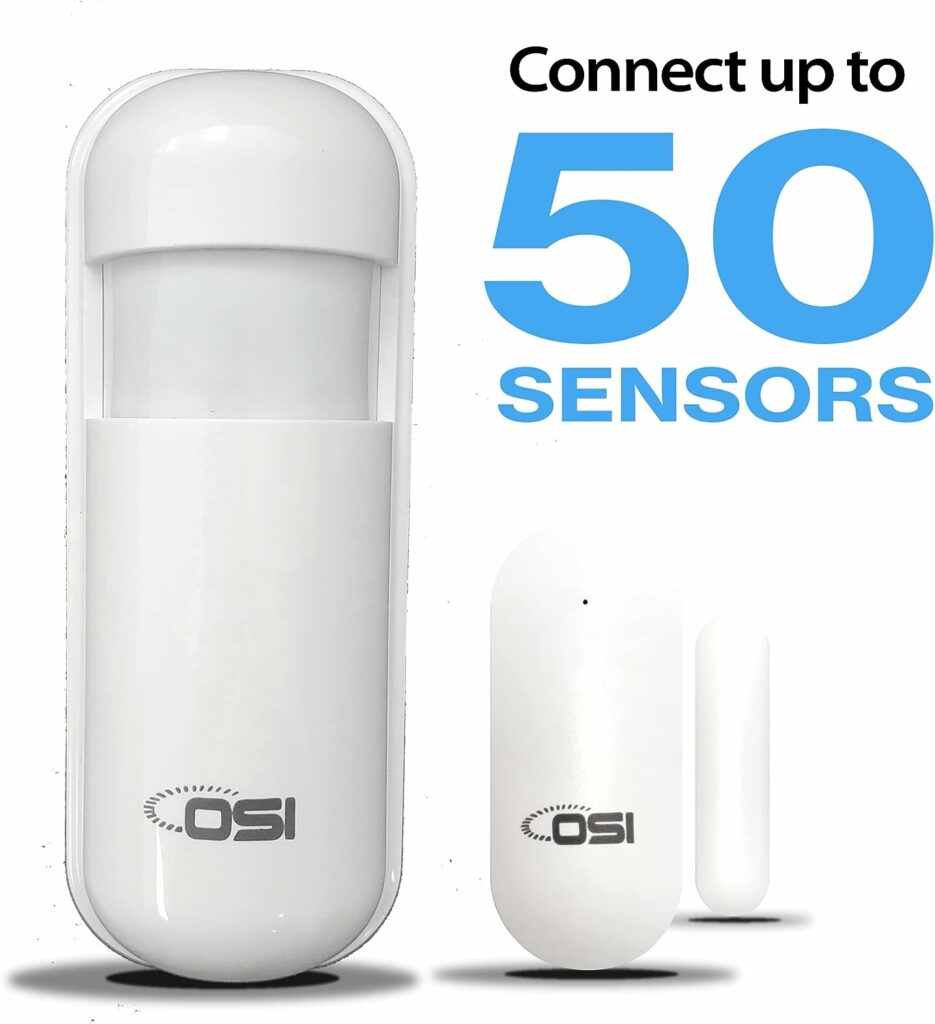 【OSI WIRELESS WIFI SMART HOME SECURITY MINI ALARM SYSTEM - 5 PIECE】DIY Home Wi-Fi Alarm Kit with Motion detector,Notifications with app,door/window sensor, siren,Compatible with Alexa,NO Monthly Fees 【OSI WIRELESS WIFI SMART HOME SECURITY MINI ALARM SYSTEM - 5 PIECE】DIY Home Wi-Fi Alarm Kit with Motion detector,Notifications with app,door/window sensor, siren,Compatible with Alexa,NO Monthly Fees