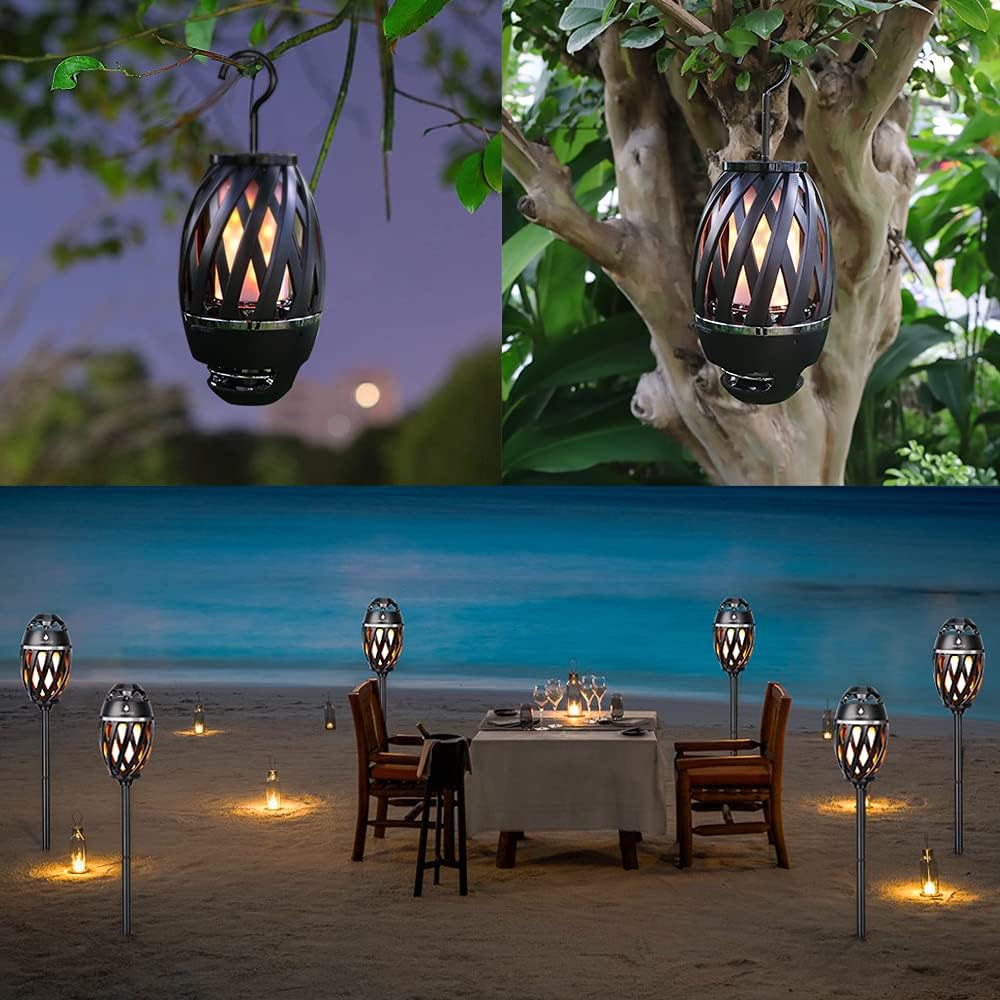 Outdoor Bluetooth Speaker, Gifts for Men Women Dad Mom, ANERIMST Waterproof Wireless Torch LED Light, Flame Speaker for Camping Accessories Home Gadgets, Loud Sound, 24H Playtime, Black, 1 Pack Outdoor Bluetooth Speaker, Gifts for Men Women Dad Mom, ANERIMST Waterproof Wireless Torch LED Light, Flame Speaker for Camping Accessories Home Gadgets, Loud Sound, 24H Playtime, Black, 1 Pack