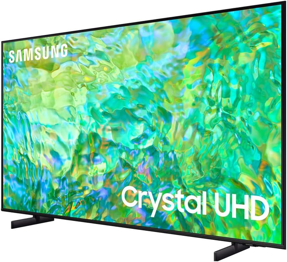 SAMSUNG UN43CU8000FXZA 43 inch Crystal UHD 4K Smart TV 2023 Bundle with 2 YR CPS Enhanced Protection Pack