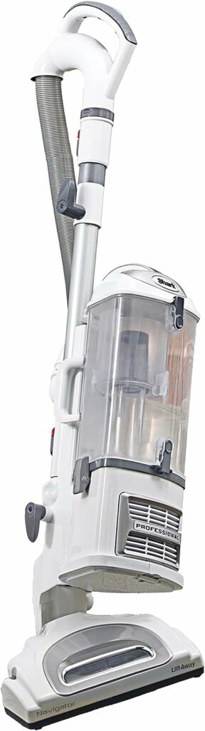 Shark NV356E Navigator Lift-Away Professional Upright Vacuum with Swivel Steering, HEPA Filter, XL Dust Cup, Pet Power, Dusting Brush, and Crevice Tool, Perfect for Pet Hair, White/Silver Shark NV356E Navigator Lift-Away Professional Upright Vacuum with Swivel Steering, HEPA Filter, XL Dust Cup, Pet Power, Dusting Brush, and Crevice Tool, Perfect for Pet Hair, White/Silver