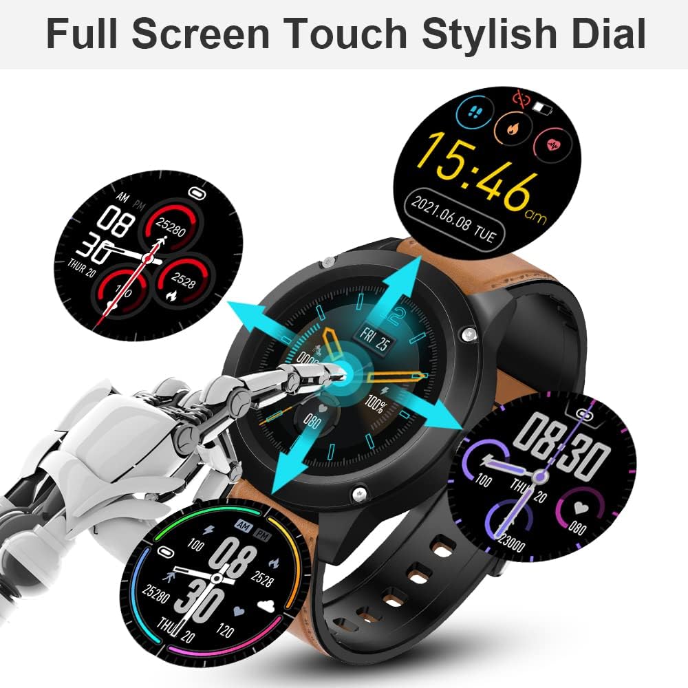 Smart Watch for Men, Fitness Tracker with 24H Heart Rate Monitor,Full Touch Screen Activity Fitness Tracker with Sleep Monitor Waterproof Smartwatch for Android and iOS Smart Watch for Men, Fitness Tracker with 24H Heart Rate Monitor,Full Touch Screen Activity Fitness Tracker with Sleep Monitor Waterproof Smartwatch for Android and iOS