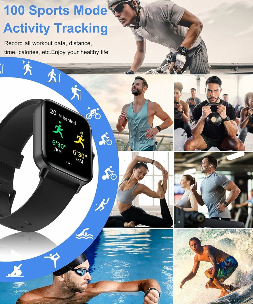 Smart Watch for Men Women with Bluetooth Call, Alexa Built-in1.8 DIY Dial with Blood Oxygen Heart Rate Sleep Fitness Tracker Notification Weather 100 Sport Modes Smartwatch for Android iOS Phone Smart Watch for Men Women with Bluetooth Call, Alexa Built-in1.8 DIY Dial with Blood Oxygen Heart Rate Sleep Fitness Tracker Notification Weather 100 Sport Modes Smartwatch for Android iOS Phone