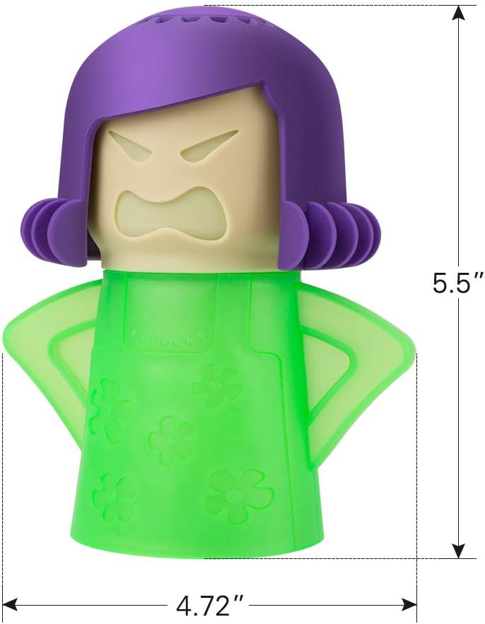 TOPIST Angry Mama Microwave Cleaner Angry Mom Microwave Oven Steam Cleaner and Disinfects With Vinegar and Water for Kitchens, Steamer Cleaning Equipment Cleans the Crud in Minutes (Green) TOPIST Angry Mama Microwave Cleaner Angry Mom Microwave Oven Steam Cleaner and Disinfects With Vinegar and Water for Kitchens, Steamer Cleaning Equipment Cleans the Crud in Minutes (Green)