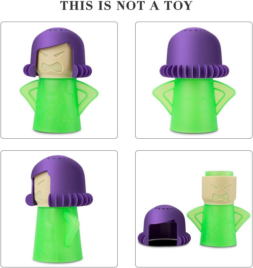 TOPIST Angry Mama Microwave Cleaner Angry Mom Microwave Oven Steam Cleaner and Disinfects With Vinegar and Water for Kitchens, Steamer Cleaning Equipment Cleans the Crud in Minutes (Green) TOPIST Angry Mama Microwave Cleaner Angry Mom Microwave Oven Steam Cleaner and Disinfects With Vinegar and Water for Kitchens, Steamer Cleaning Equipment Cleans the Crud in Minutes (Green)