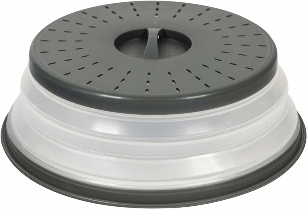 Tovolo Vented Collapsible Medium Microwave Cover (Charcoal) - Splatter Guard  Colander Kitchen Gadget for Food  Meal Prep / Dishwasher-Safe, BPA-Free Silicone  Plastic Tovolo Vented Collapsible Medium Microwave Cover (Charcoal) - Splatter Guard  Colander Kitchen Gadget for Food  Meal Prep / Dishwasher-Safe, BPA-Free Silicone  Plastic