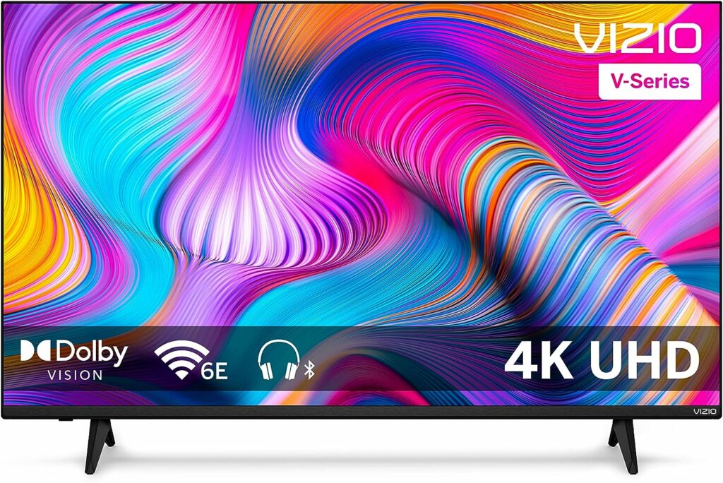 VIZIO 43-inch V-Series 4K LED HDR Smart TV w/Dolby Vision, WiFi 6E, Bluetooth Headphone Capable, AMD FreeSync  Alexa Compatibility, V435M-K04, 2023 Model VIZIO 43-inch V-Series 4K LED HDR Smart TV w/Dolby Vision, WiFi 6E, Bluetooth Headphone Capable, AMD FreeSync  Alexa Compatibility, V435M-K04, 2023 Model