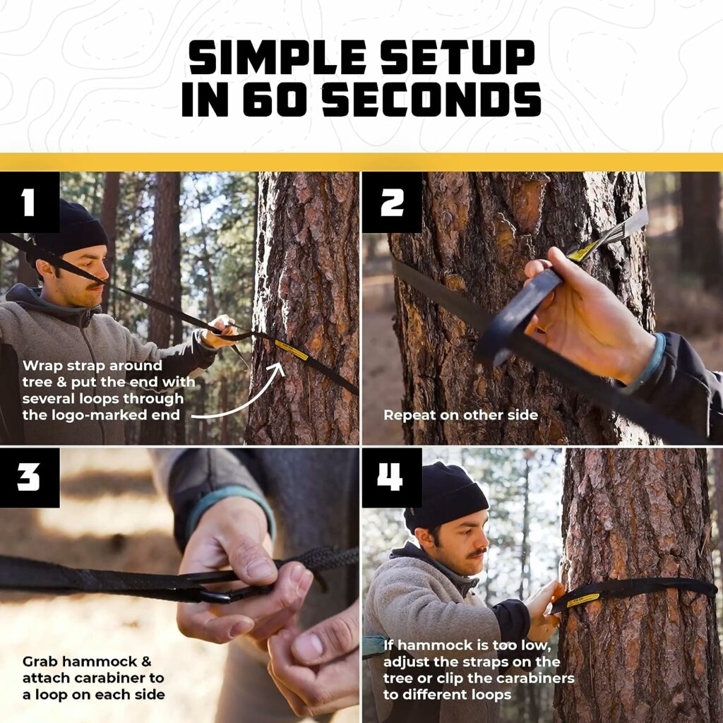 Wise Owl Outfitters Camping Hammock - Portable Hammock Single or Double Hammock Camping Accessories for Outdoor, Indoor w/Tree Straps Wise Owl Outfitters Camping Hammock - Portable Hammock Single or Double Hammock Camping Accessories for Outdoor, Indoor w/Tree Straps