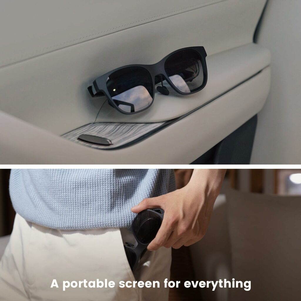 XREAL Air AR Glasses, Smart Glasses with Massive 201 Micro-OLED Virtual Theater, Augmented Reality Glasses, Watch, Stream, and Game on PC/Android/iOS–Consoles  Cloud Gaming Compatible XREAL Air AR Glasses, Smart Glasses with Massive 201 Micro-OLED Virtual Theater, Augmented Reality Glasses, Watch, Stream, and Game on PC/Android/iOS–Consoles  Cloud Gaming Compatible