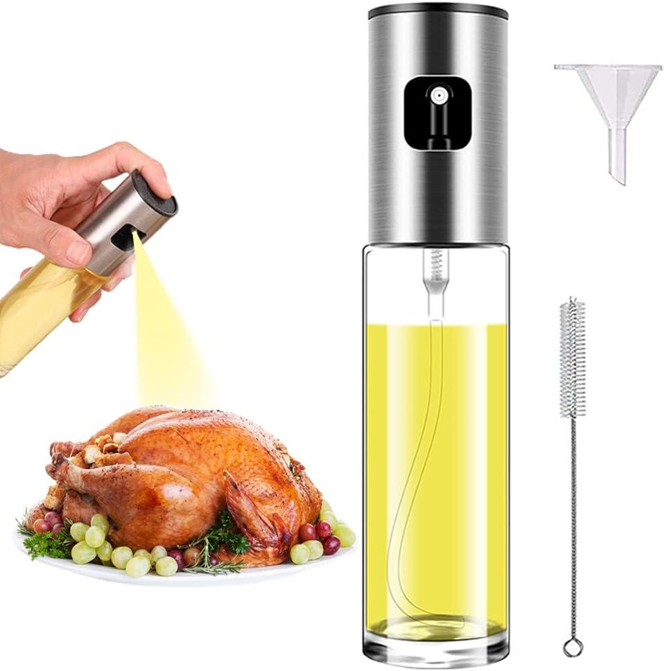 ZEREOOY Oil Sprayer for Cooking Olive Oil Sprayer Mister for Air Fryer Vegetable Vinegar Oil Portable Mini Kitchen Gadgets for Baking,Salad,Grilling,BBQ,Roasting (1) ZEREOOY Oil Sprayer for Cooking Olive Oil Sprayer Mister for Air Fryer Vegetable Vinegar Oil Portable Mini Kitchen Gadgets for Baking,Salad,Grilling,BBQ,Roasting (1)