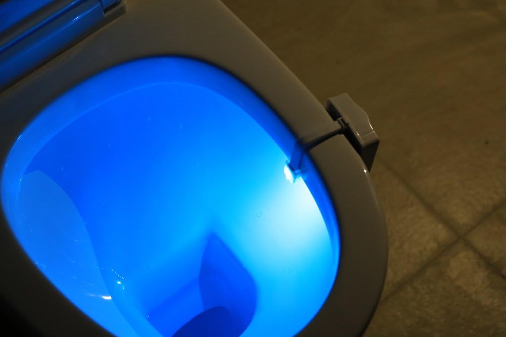 ZEZHOU Original Toilet Night Light 2 Pack, Motion Sensor Activated LED Lamp, Fun 8 Colors Changing Bathroom Nightlight Add on Toilet Bowl Seat, Perfect Decorating Gadget for Dad Adults Kids Toddler - Amazon.com ZEZHOU Original Toilet Night Light 2 Pack, Motion Sensor Activated LED Lamp, Fun 8 Colors Changing Bathroom Nightlight Add on Toilet Bowl Seat, Perfect Decorating Gadget for Dad Adults Kids Toddler - Amazon.com