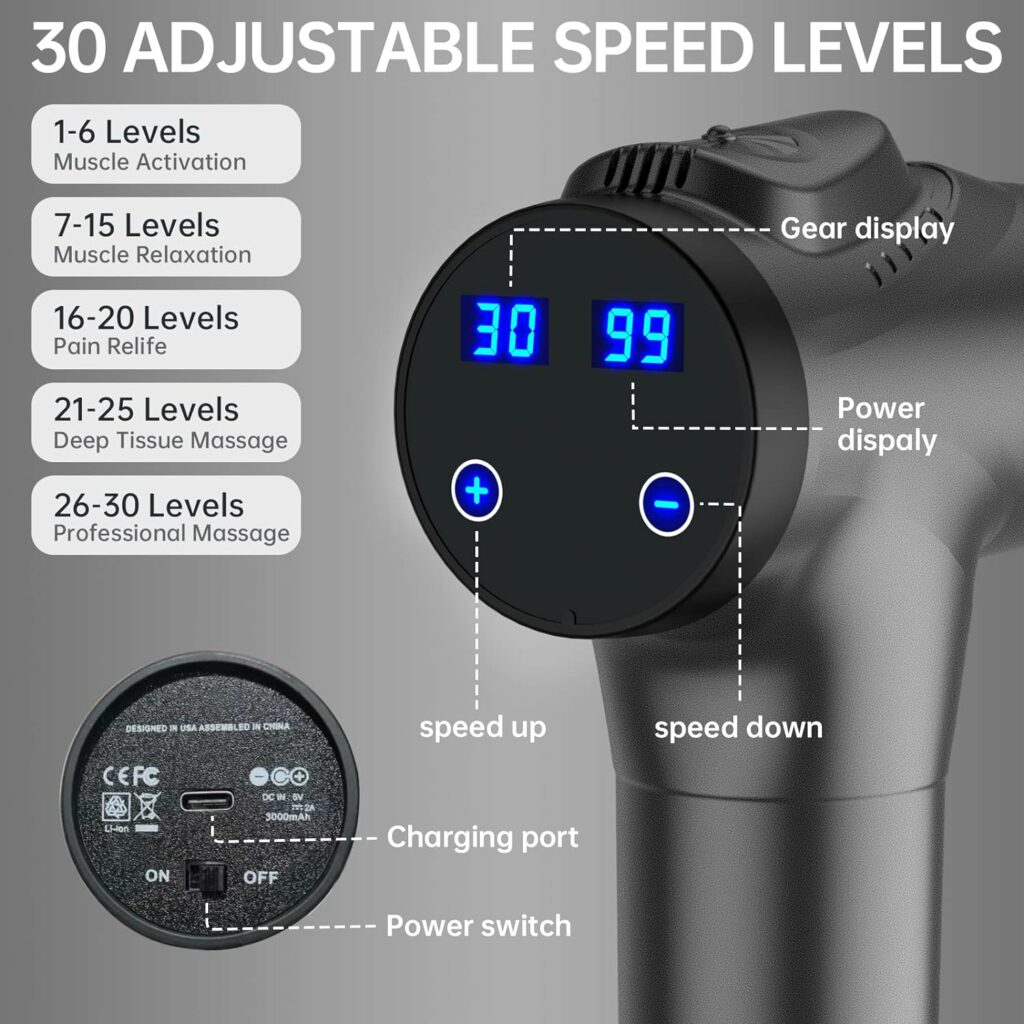 APHERMA Massage Gun, Muscle Massage Gun for Athletes Handheld Deep Tissue Massager Tool 30 Speed Levels 9 Heads, Mothers Day Gifts from Daughter/Son APHERMA Massage Gun, Muscle Massage Gun for Athletes Handheld Deep Tissue Massager Tool 30 Speed Levels 9 Heads, Mothers Day Gifts from Daughter/Son