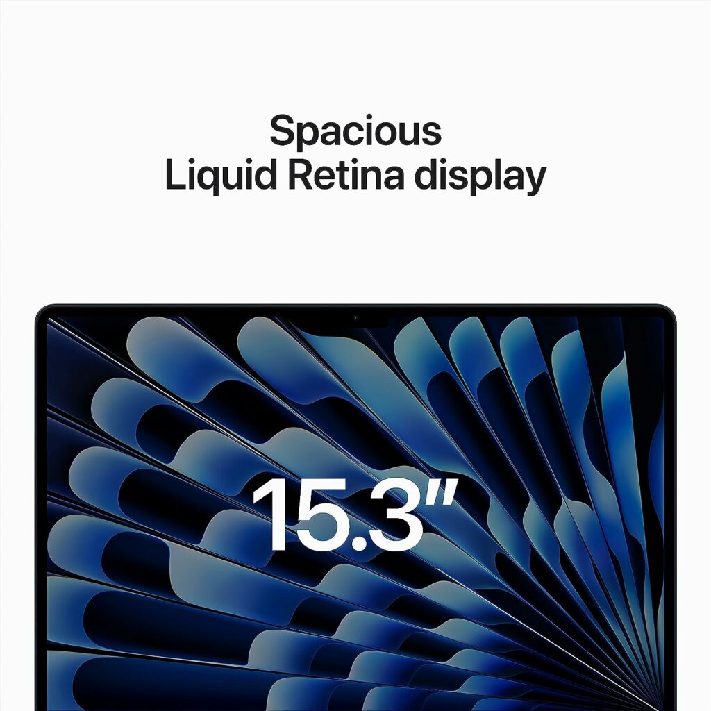Apple 2023 MacBook Air Laptop with M2 chip: 15.3-inch Liquid Retina Display, 8GB Unified Memory, 256GB SSD Storage, 1080p FaceTime HD Camera, Touch ID. Works with iPhone/iPad; Midnight Apple 2023 MacBook Air Laptop with M2 chip: 15.3-inch Liquid Retina Display, 8GB Unified Memory, 256GB SSD Storage, 1080p FaceTime HD Camera, Touch ID. Works with iPhone/iPad; Midnight