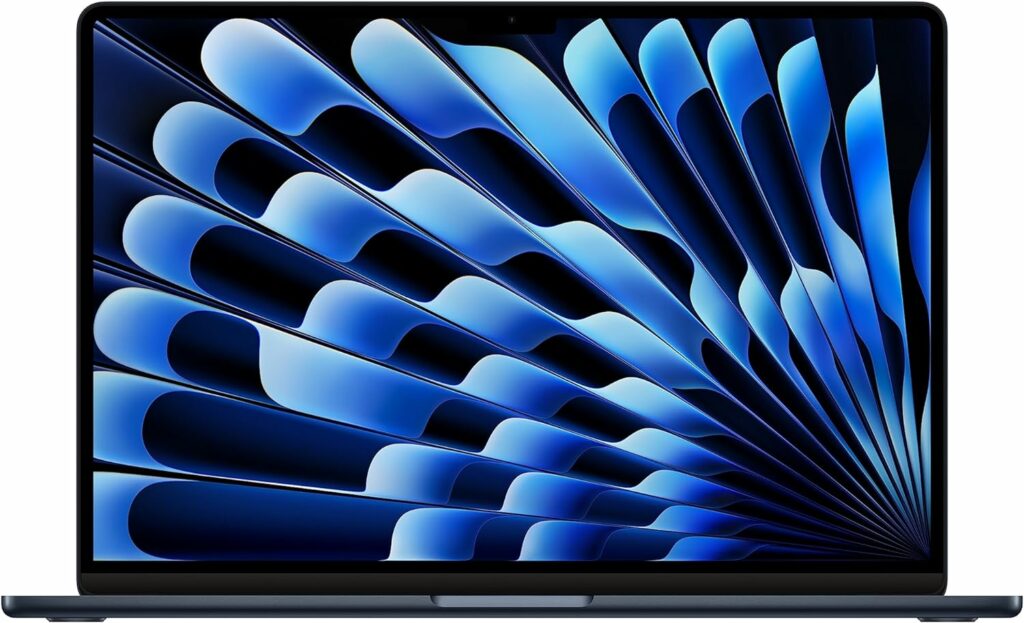 Apple 2023 MacBook Air Laptop with M2 chip: 15.3-inch Liquid Retina Display, 8GB Unified Memory, 256GB SSD Storage, 1080p FaceTime HD Camera, Touch ID. Works with iPhone/iPad; Midnight Apple 2023 MacBook Air Laptop with M2 chip: 15.3-inch Liquid Retina Display, 8GB Unified Memory, 256GB SSD Storage, 1080p FaceTime HD Camera, Touch ID. Works with iPhone/iPad; Midnight