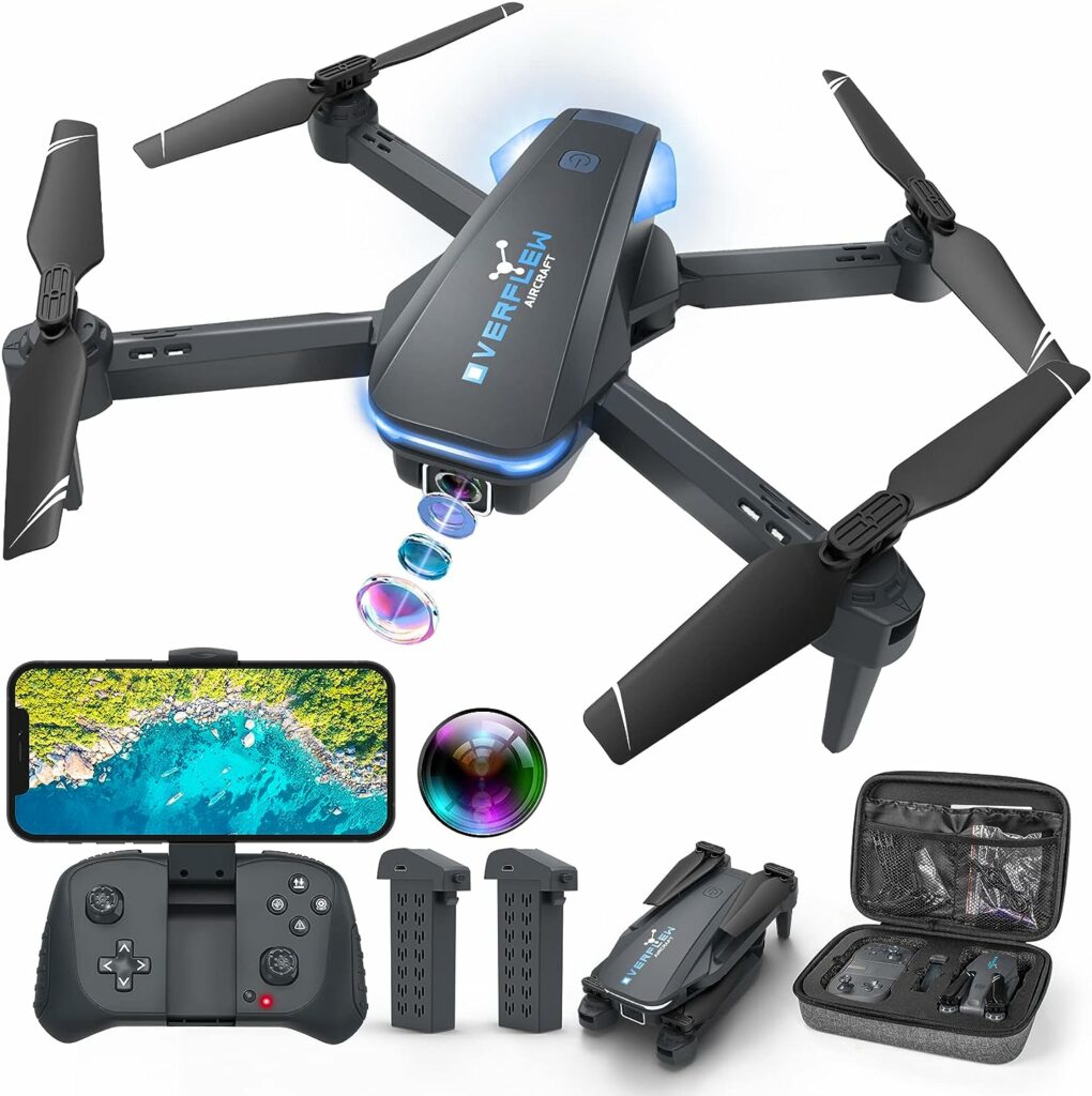 Drone with 1080P Camera for Adults and Kids, Foldable FPV Remote Control Quadcopter with Voice Control, Gestures Selfie, Altitude Hold, One Key Start, 3D Flips, 2 Batteries, Toys Gifts for Boys Girls Drone with 1080P Camera for Adults and Kids, Foldable FPV Remote Control Quadcopter with Voice Control, Gestures Selfie, Altitude Hold, One Key Start, 3D Flips, 2 Batteries, Toys Gifts for Boys Girls