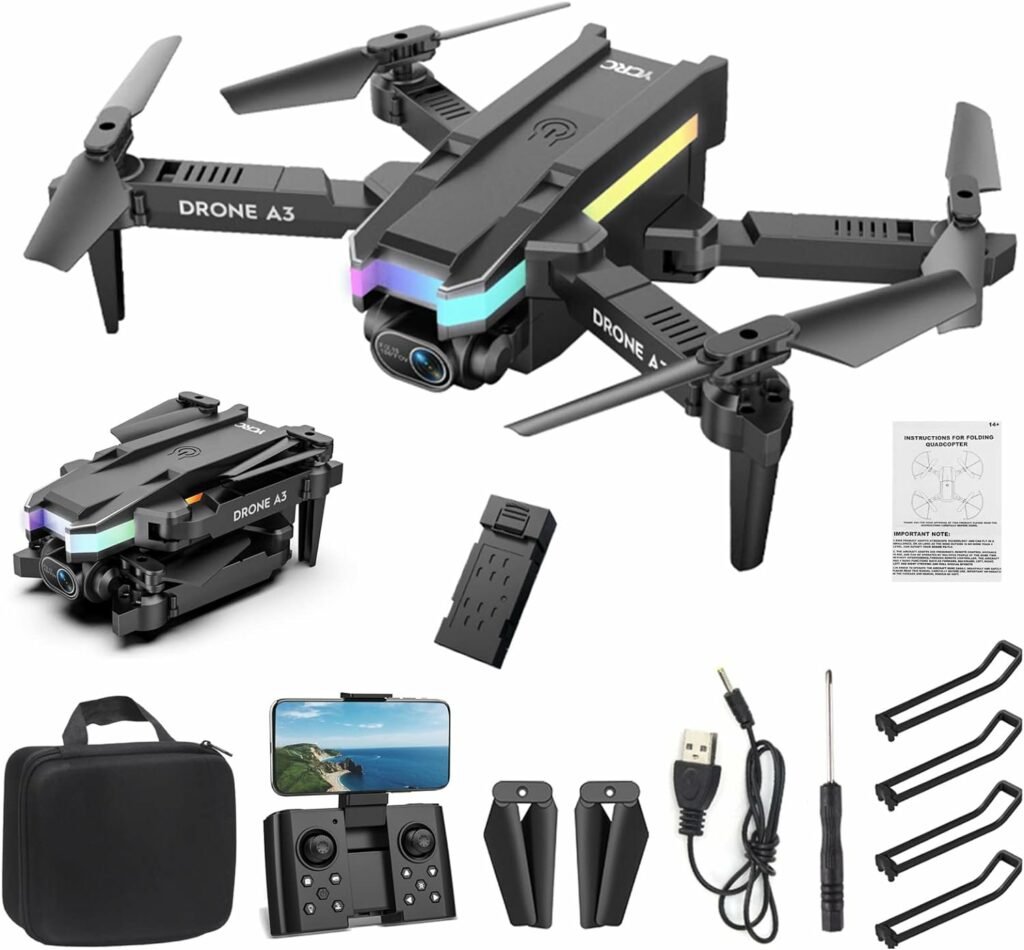 Drone with Dual 4K HD Camera, 2023 Remote Control Quadcopter Foldable Mini Drone Helicopter Toys Gifts for Kids  Adults, Altitude Hold,50X ZOOM,with Battery  Handbag (Black 1 Battery) Drone with Dual 4K HD Camera, 2023 Remote Control Quadcopter Foldable Mini Drone Helicopter Toys Gifts for Kids  Adults, Altitude Hold,50X ZOOM,with Battery  Handbag (Black 1 Battery)