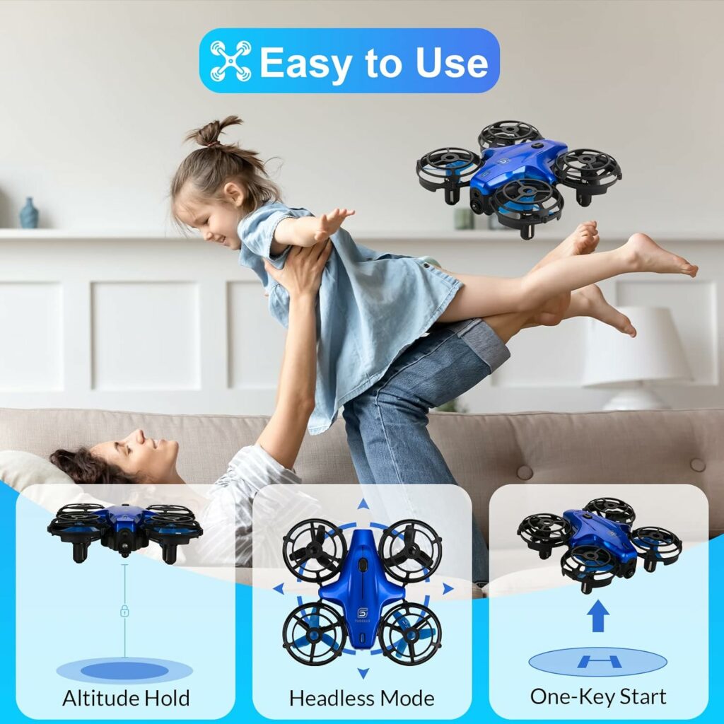 Drones for Kids, TUDELLO RC Mini Drone for Kids and Beginners, RC Quadcopter Indoor with Headless Mode, Small Helicopter with 3D Flip, Auto Hovering and 2 Batteries, Great Gift for Boys and Girls Drones for Kids, TUDELLO RC Mini Drone for Kids and Beginners, RC Quadcopter Indoor with Headless Mode, Small Helicopter with 3D Flip, Auto Hovering and 2 Batteries, Great Gift for Boys and Girls