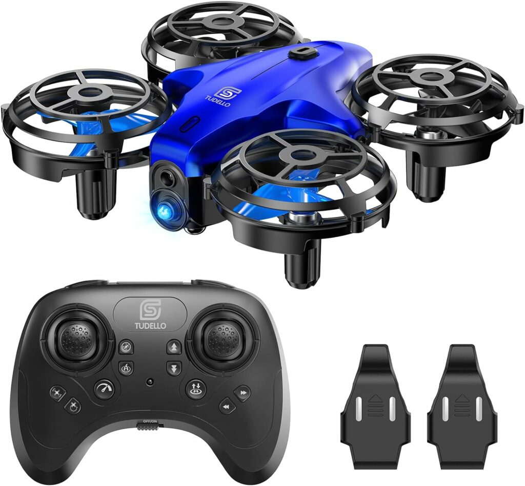 Drones for Kids, TUDELLO RC Mini Drone for Kids and Beginners, RC Quadcopter Indoor with Headless Mode, Small Helicopter with 3D Flip, Auto Hovering and 2 Batteries, Great Gift for Boys and Girls Drones for Kids, TUDELLO RC Mini Drone for Kids and Beginners, RC Quadcopter Indoor with Headless Mode, Small Helicopter with 3D Flip, Auto Hovering and 2 Batteries, Great Gift for Boys and Girls