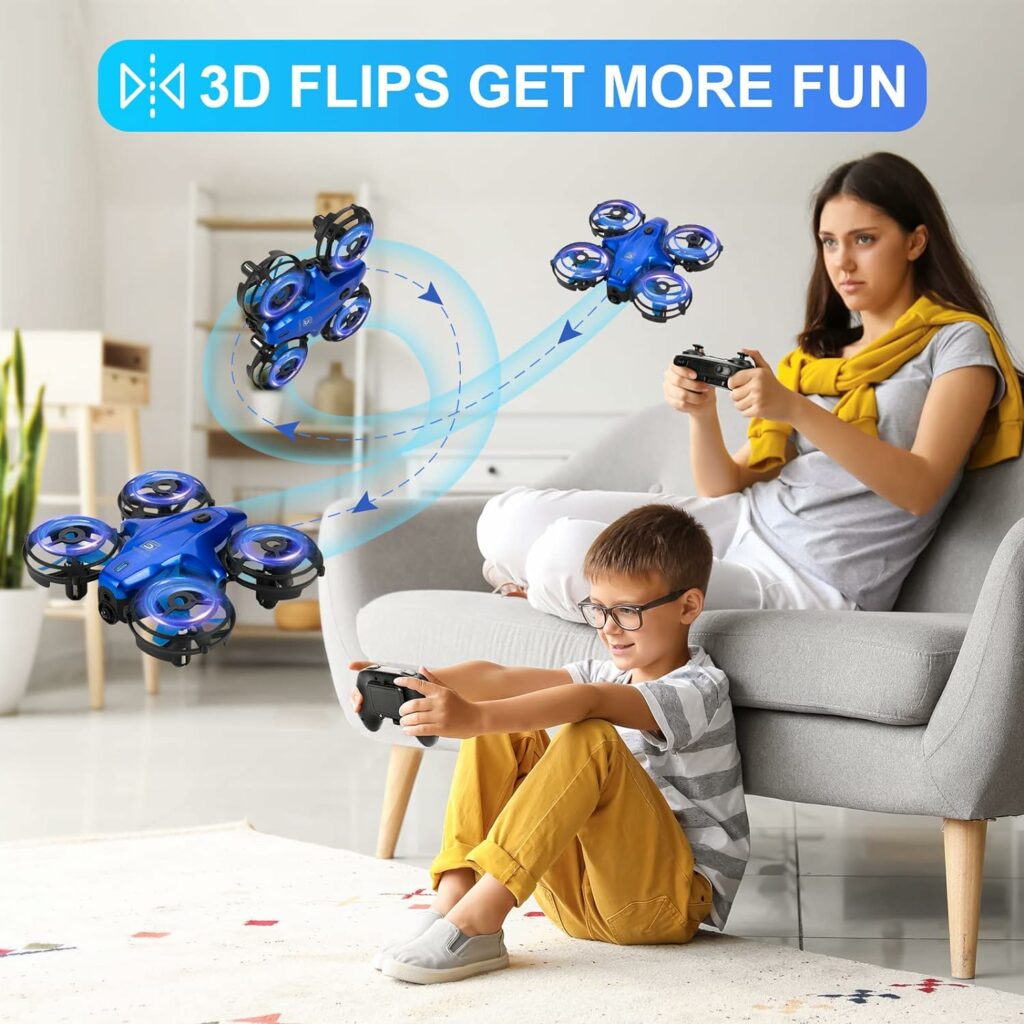 Drones for Kids, TUDELLO RC Mini Drone for Kids and Beginners, RC Quadcopter Indoor with Headless Mode, Small Helicopter with 3D Flip, Auto Hovering and 2 Batteries, Great Gift for Boys and Girls Drones for Kids, TUDELLO RC Mini Drone for Kids and Beginners, RC Quadcopter Indoor with Headless Mode, Small Helicopter with 3D Flip, Auto Hovering and 2 Batteries, Great Gift for Boys and Girls
