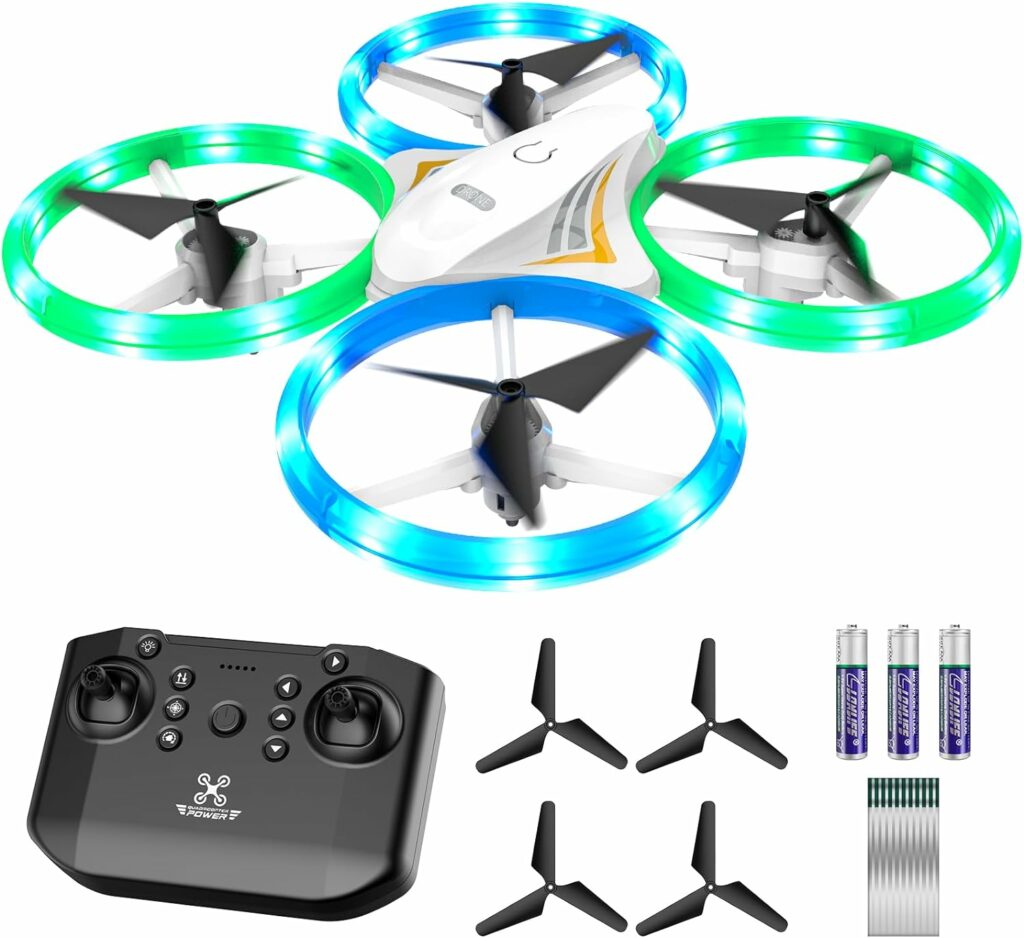 DyineeFy Mini Drone for Kids, Small Colorful Led Quadcopter with Altitude Hold, Headless Mode, 360° flip, and Auto Return Home, RC Drone Easy for Beginner Flying, Kids Gift Toy for Boys and Girls DyineeFy Mini Drone for Kids, Small Colorful Led Quadcopter with Altitude Hold, Headless Mode, 360° flip, and Auto Return Home, RC Drone Easy for Beginner Flying, Kids Gift Toy for Boys and Girls