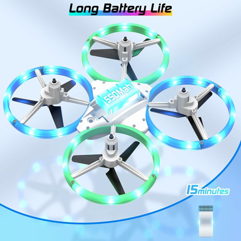DyineeFy Mini Drone for Kids, Small Colorful Led Quadcopter with Altitude Hold, Headless Mode, 360° flip, and Auto Return Home, RC Drone Easy for Beginner Flying, Kids Gift Toy for Boys and Girls DyineeFy Mini Drone for Kids, Small Colorful Led Quadcopter with Altitude Hold, Headless Mode, 360° flip, and Auto Return Home, RC Drone Easy for Beginner Flying, Kids Gift Toy for Boys and Girls