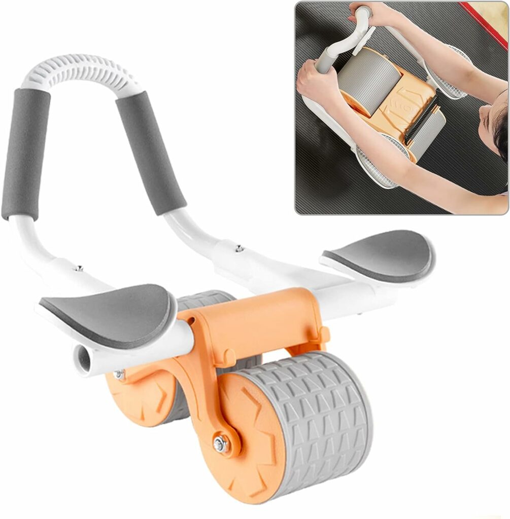Elbow Support Automatic Rebound Abdominal Wheel,Ab Roller for Abdominal Exercise Machine,Abs Workout Equipment,Dolly Core Strengthening Trainer Fitness Belly Training Elbow Support Automatic Rebound Abdominal Wheel,Ab Roller for Abdominal Exercise Machine,Abs Workout Equipment,Dolly Core Strengthening Trainer Fitness Belly Training