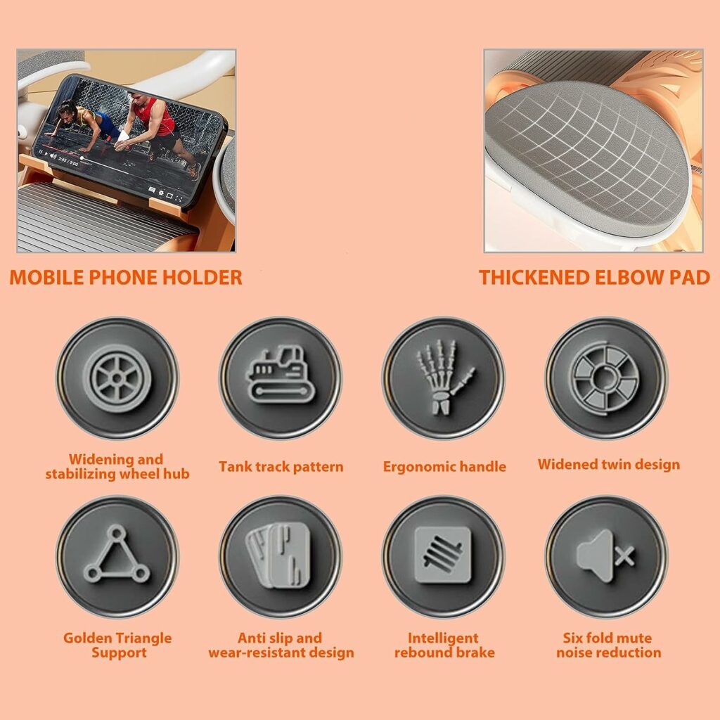 Elbow Support Automatic Rebound Abdominal Wheel,Ab Roller for Abdominal Exercise Machine,Abs Workout Equipment,Dolly Core Strengthening Trainer Fitness Belly Training Elbow Support Automatic Rebound Abdominal Wheel,Ab Roller for Abdominal Exercise Machine,Abs Workout Equipment,Dolly Core Strengthening Trainer Fitness Belly Training