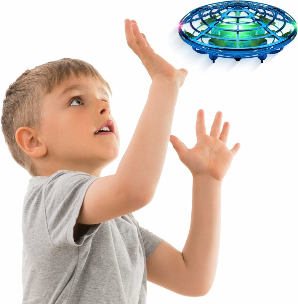 Force1 Scoot Hand Operated Drone for Kids or Adults - Hands Free Motion Sensor Mini Drone, Easy Indoor Small UFO Toy Flying Ball Drone Toy for Boys and Girls Kids Drones (Blue) Force1 Scoot Hand Operated Drone for Kids or Adults - Hands Free Motion Sensor Mini Drone, Easy Indoor Small UFO Toy Flying Ball Drone Toy for Boys and Girls Kids Drones (Blue)