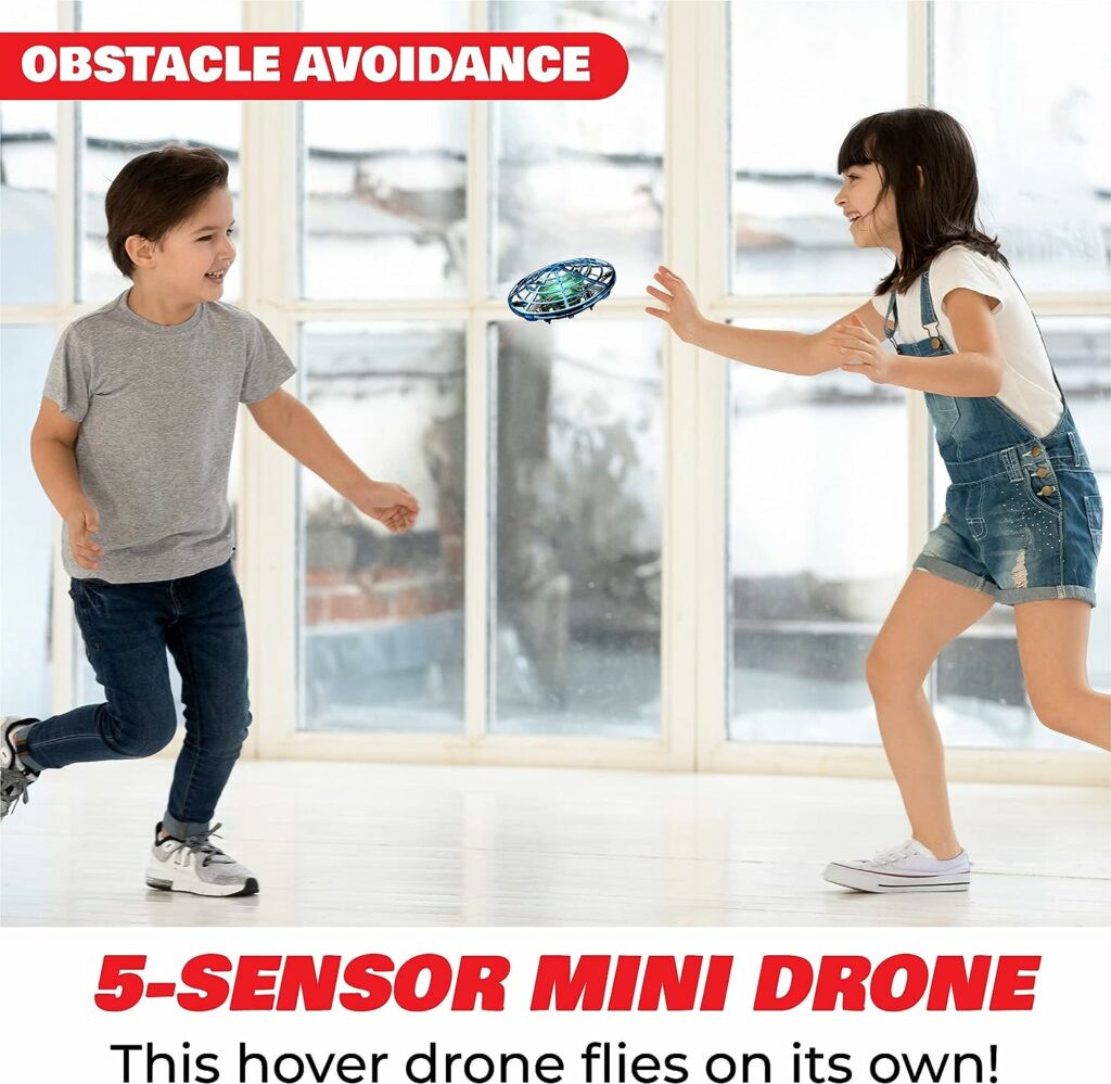 Force1 Scoot Hand Operated Drone for Kids or Adults - Hands Free Motion Sensor Mini Drone, Easy Indoor Small UFO Toy Flying Ball Drone Toy for Boys and Girls Kids Drones (Blue) Force1 Scoot Hand Operated Drone for Kids or Adults - Hands Free Motion Sensor Mini Drone, Easy Indoor Small UFO Toy Flying Ball Drone Toy for Boys and Girls Kids Drones (Blue)