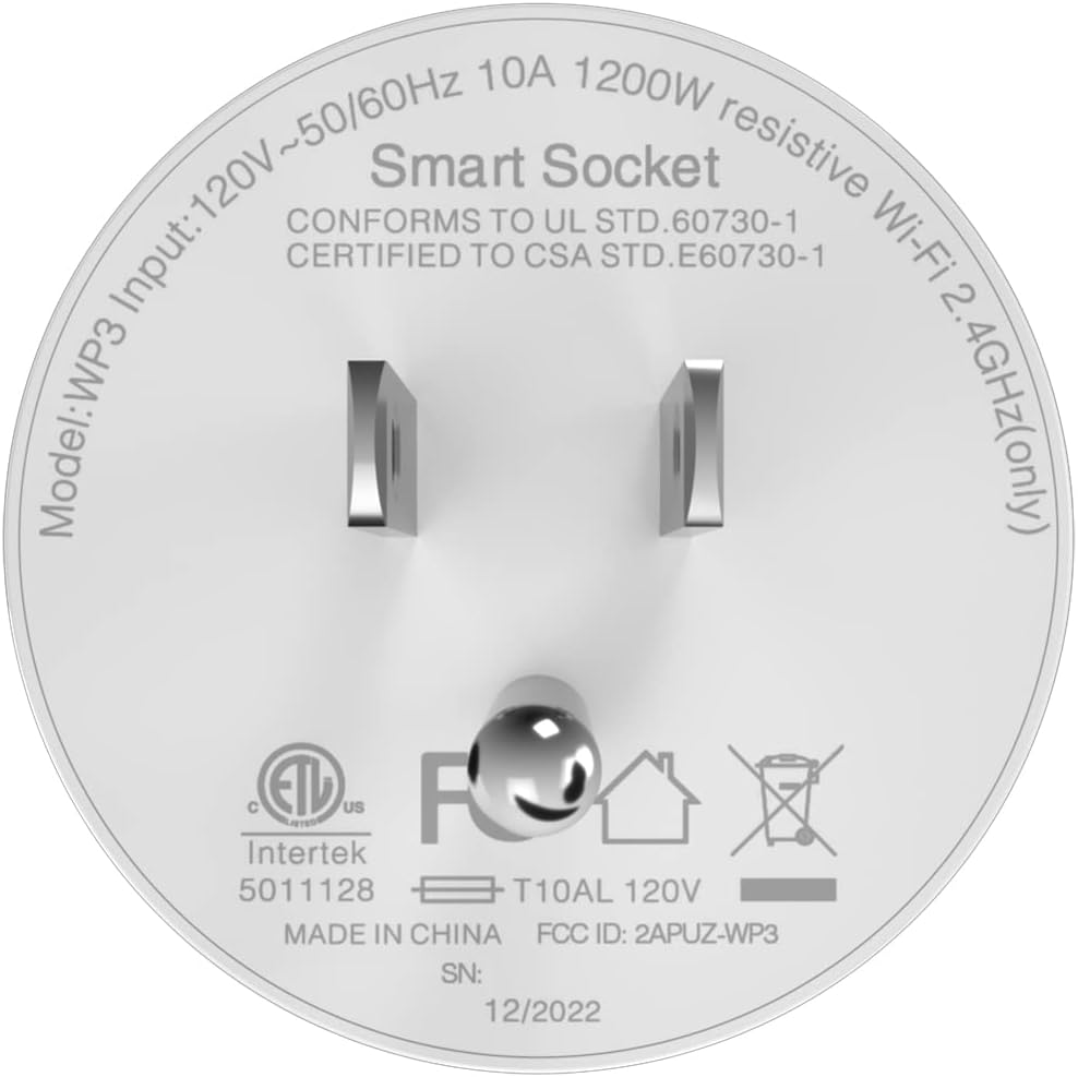 GHome Smart Mini Smart Plug, WiFi Outlet Socket Works with Alexa and Google Home, Remote Control with Timer Function, Only Supports 2.4GHz Network, No Hub Required, ETL FCC Listed (4 Pack) GHome Smart Mini Smart Plug, WiFi Outlet Socket Works with Alexa and Google Home, Remote Control with Timer Function, Only Supports 2.4GHz Network, No Hub Required, ETL FCC Listed (4 Pack)