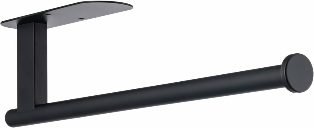 Honmein Paper Towel Holder, Upgrade SUS304 Stainless Steel Paper Towel Holder Under Cabinet, Bend-Resistant, Self-Adhesive or Drill mounting (Black) Honmein Paper Towel Holder, Upgrade SUS304 Stainless Steel Paper Towel Holder Under Cabinet, Bend-Resistant, Self-Adhesive or Drill mounting (Black)