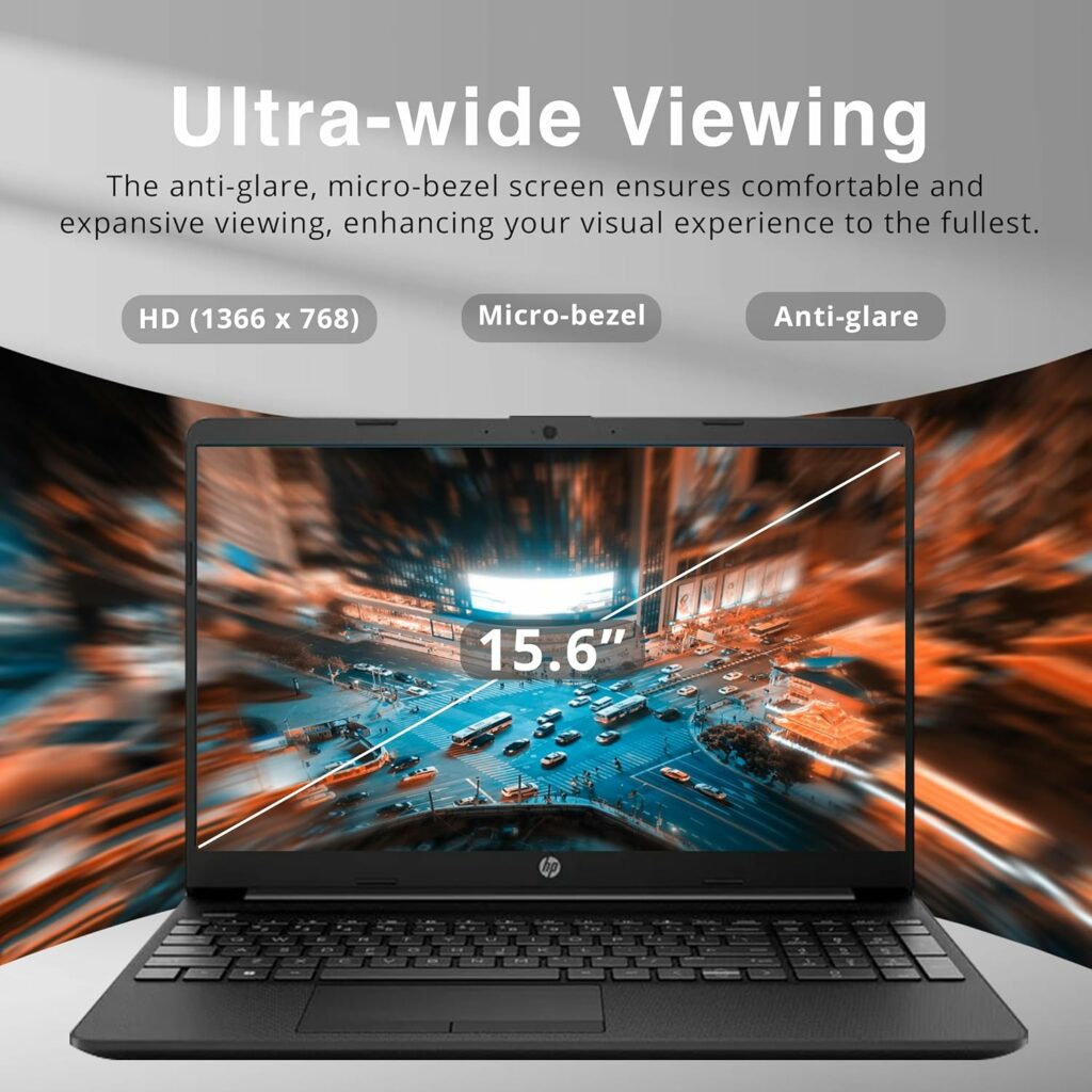 HP 15.6” HD Student Laptop, Intel Pentium Silver N5030, 8GB RAM, 256GB PCIe SSD, Intel UHD Graphics, HD Webcam, Numpad, Wi-Fi 5, Bluetooth, Windows 11, Black, 32GB USB Card HP 15.6” HD Student Laptop, Intel Pentium Silver N5030, 8GB RAM, 256GB PCIe SSD, Intel UHD Graphics, HD Webcam, Numpad, Wi-Fi 5, Bluetooth, Windows 11, Black, 32GB USB Card